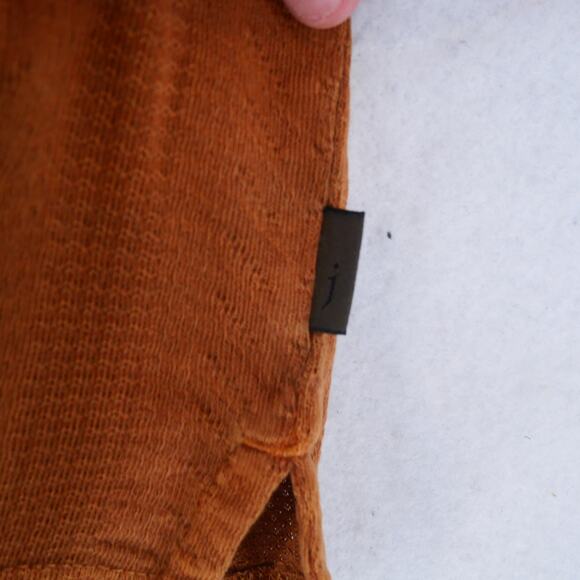 New John Varvatos Men's XS Zion Polo Sienna Brown Textured Organic Cotton - Picture 10 of 15